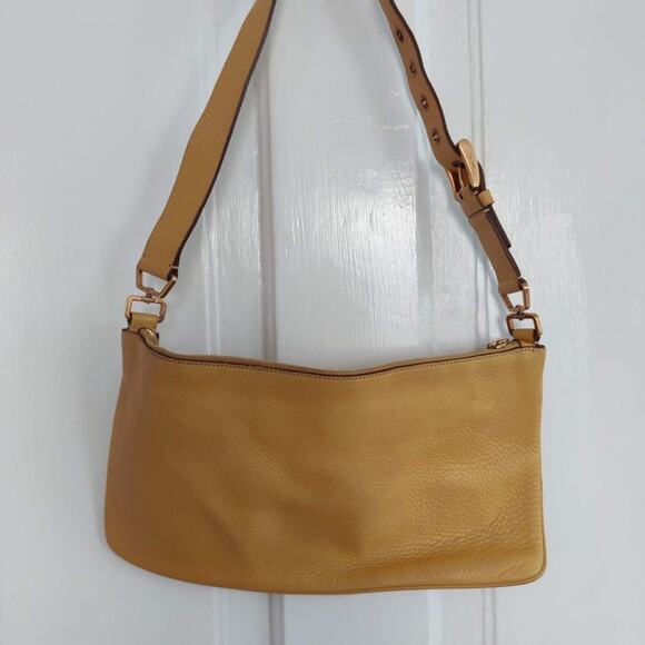 Vintage Authentic Prada Camel Leather Shoulder Bag - Picture 5 of 8